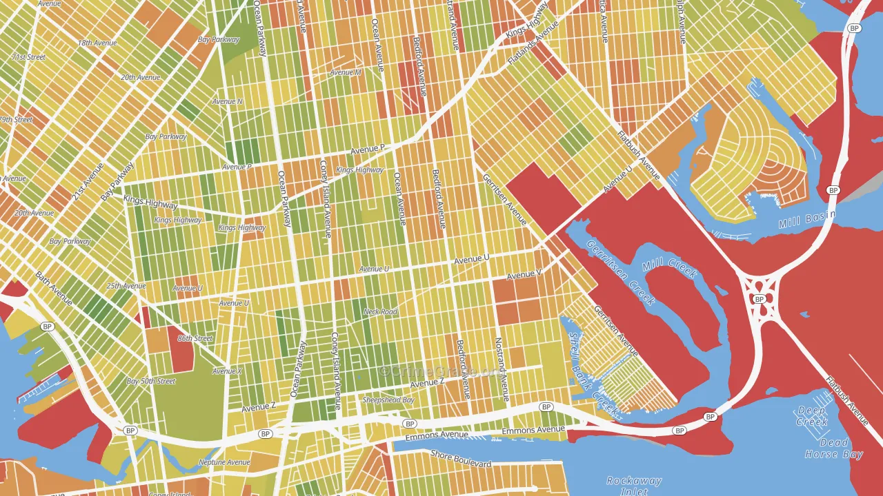 11229, NY Map of Drug-Related Crime Rates