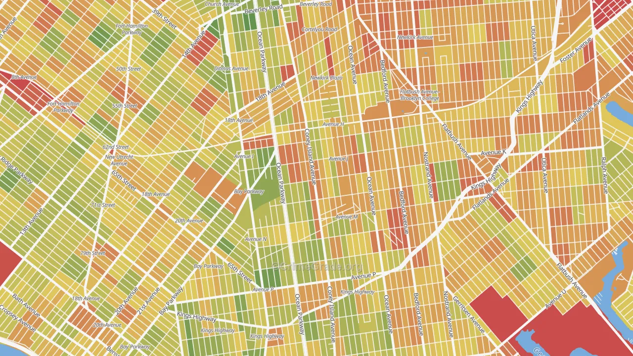 11230, NY Map of Drug-Related Crime Rates
