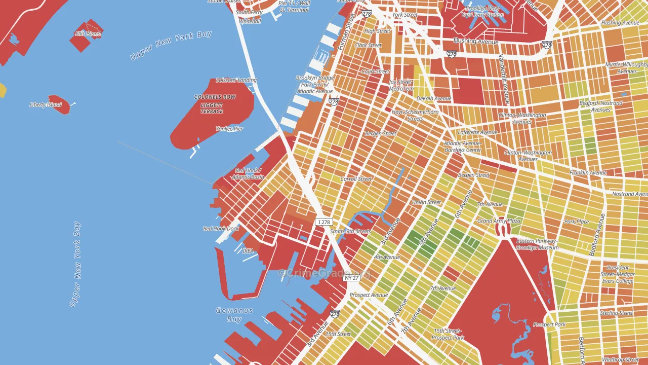 11231, NY Map of Drug-Related Crime Rates