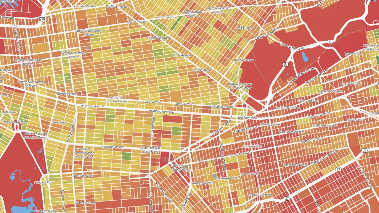 11233, NY Map of Drug-Related Crime Rates