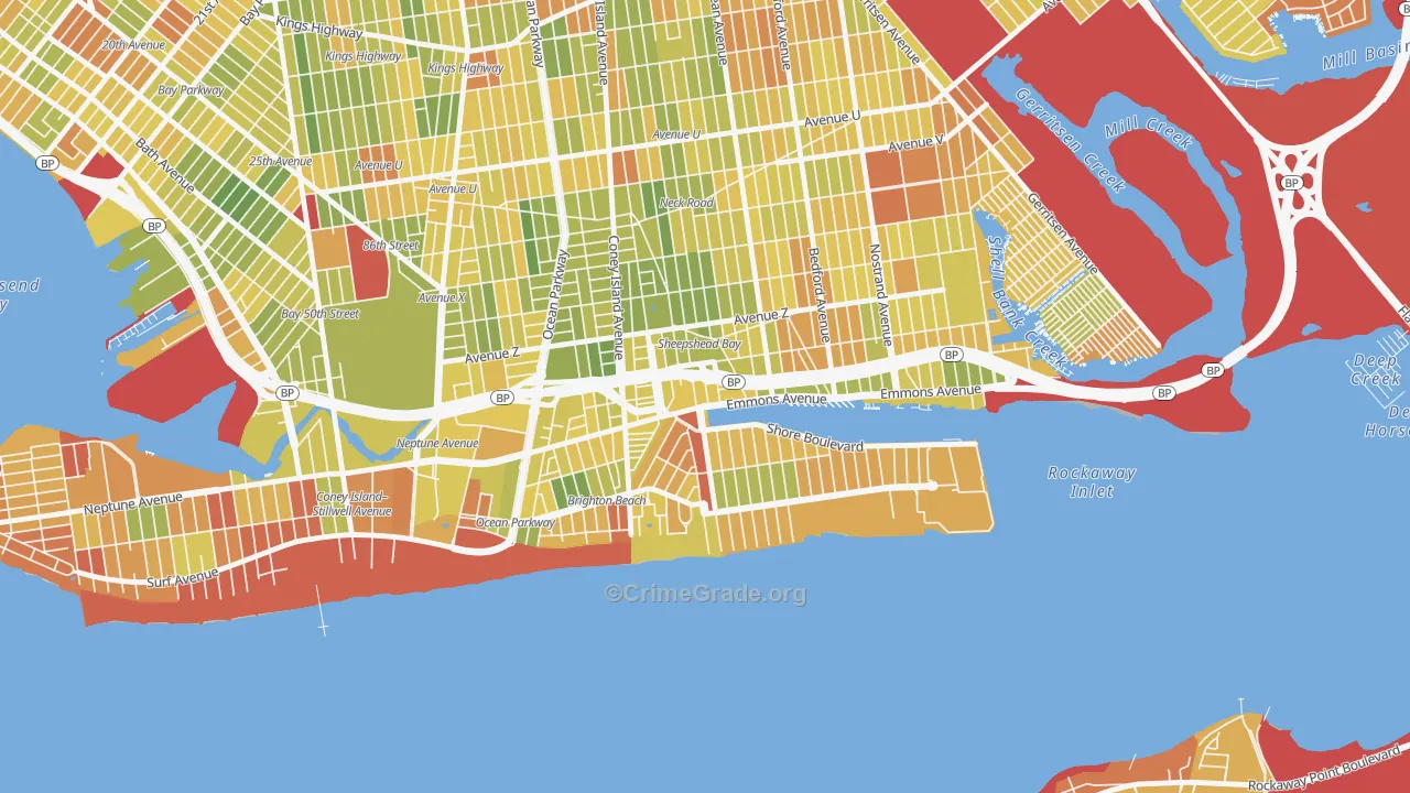 11235, NY Map of Drug-Related Crime Rates