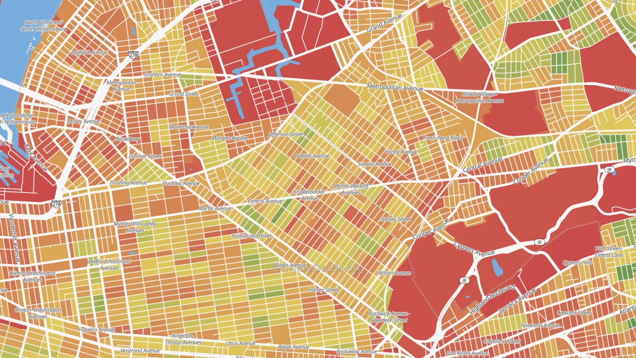 11237, NY Map of Drug-Related Crime Rates