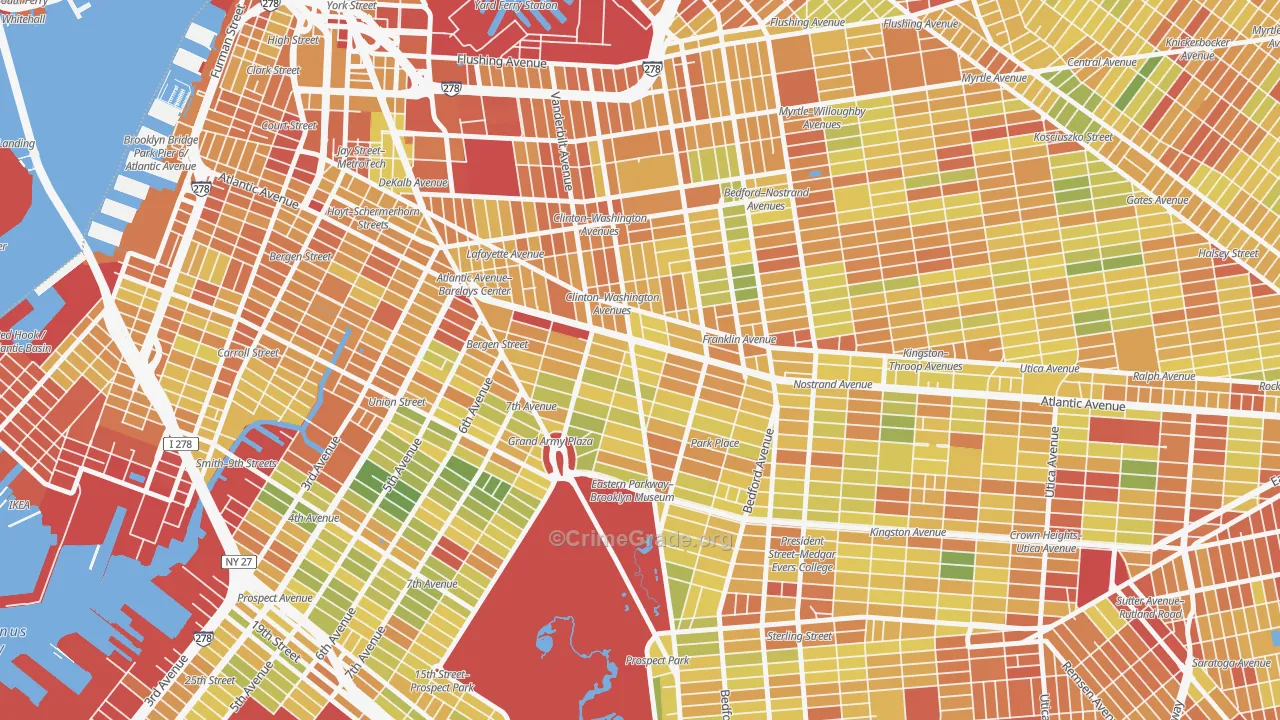 11238, NY Map of Drug-Related Crime Rates