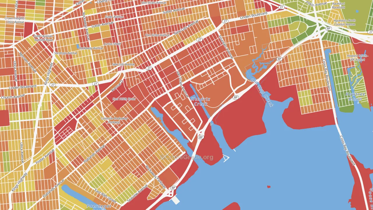 11239, NY Map of Drug-Related Crime Rates