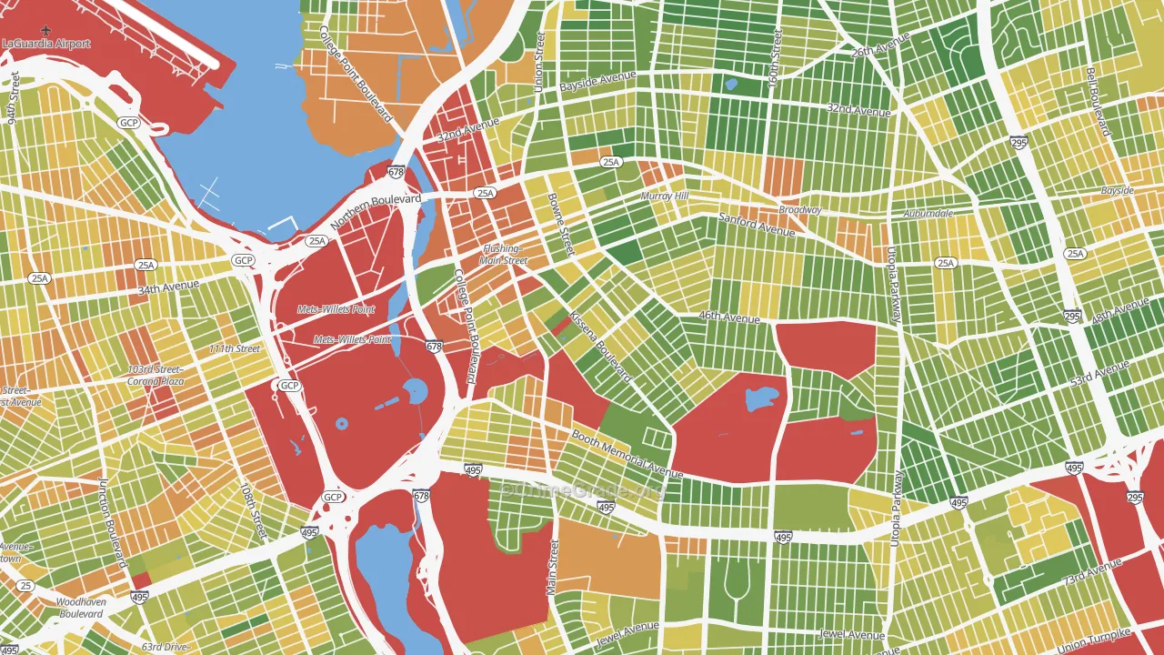 11355, NY Map of Drug-Related Crime Rates