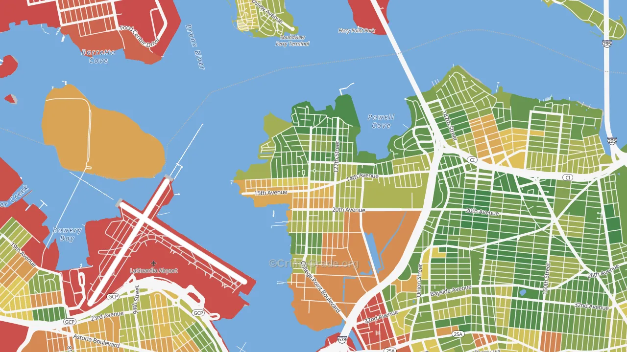 11356, NY Map of Drug-Related Crime Rates