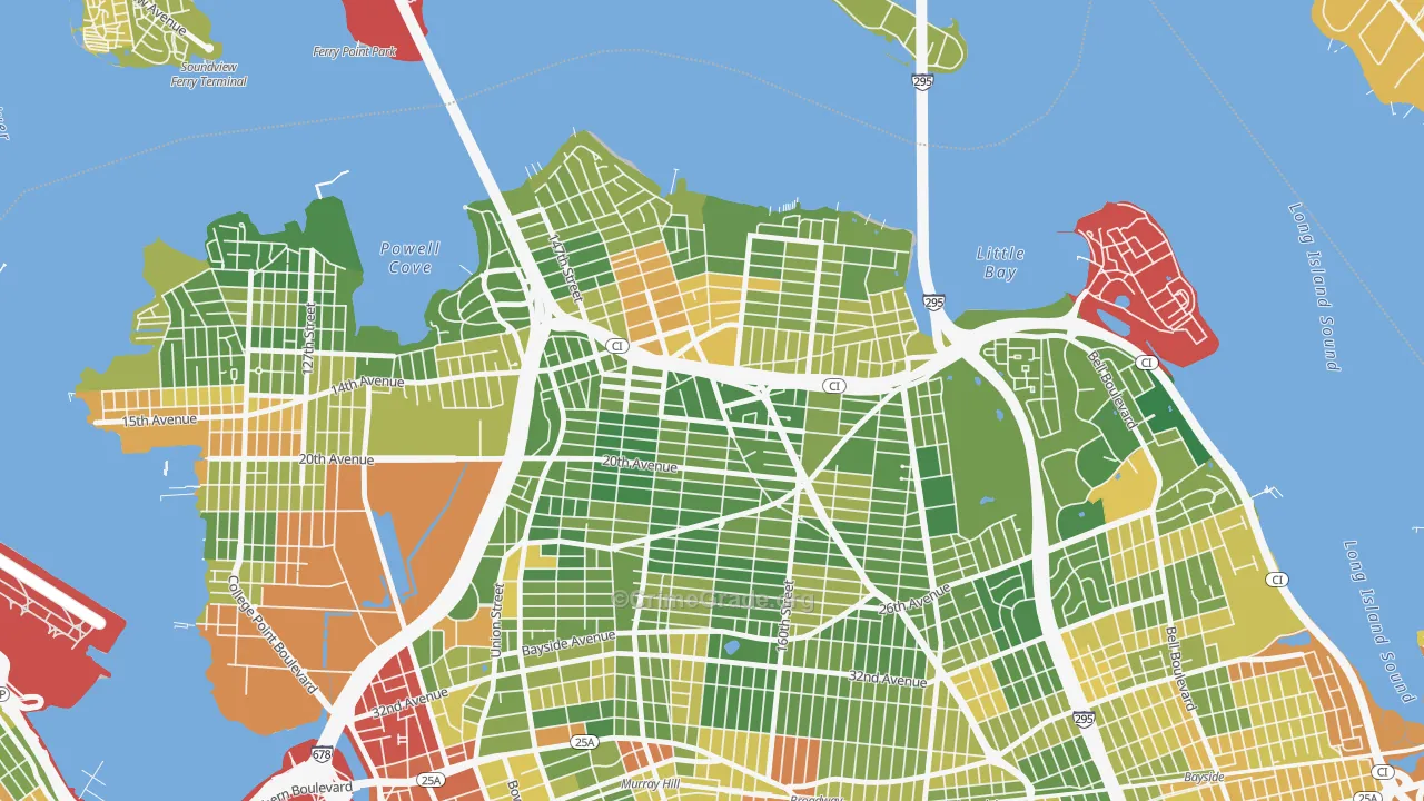 11357, NY Map of Drug-Related Crime Rates