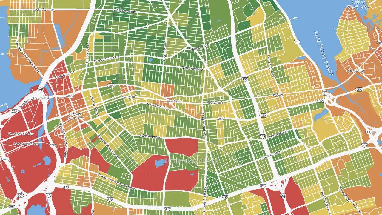 11358, NY Map of Drug-Related Crime Rates