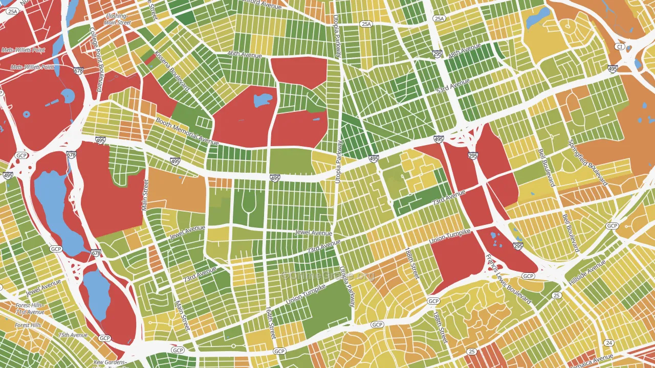 11365, NY Map of Drug-Related Crime Rates