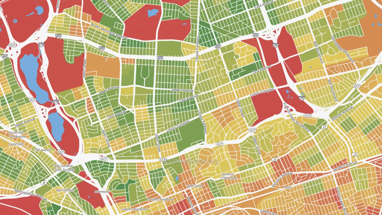 11366, NY Map of Drug-Related Crime Rates