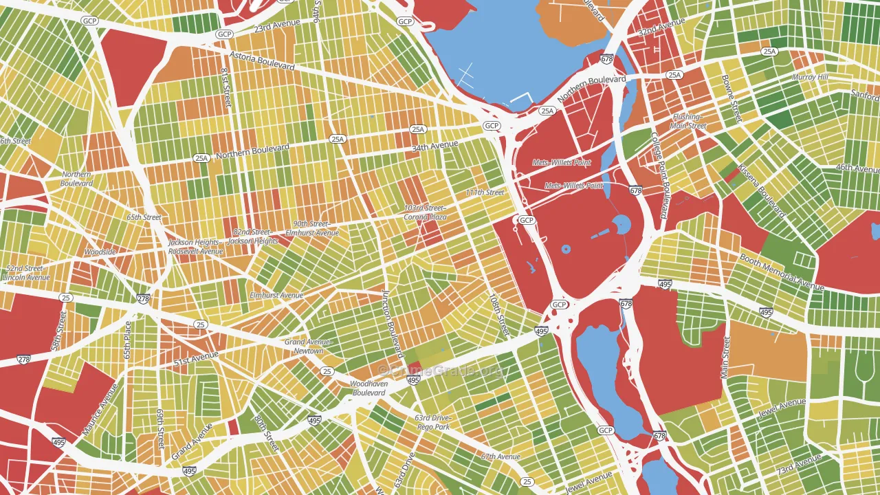 11368, NY Map of Drug-Related Crime Rates