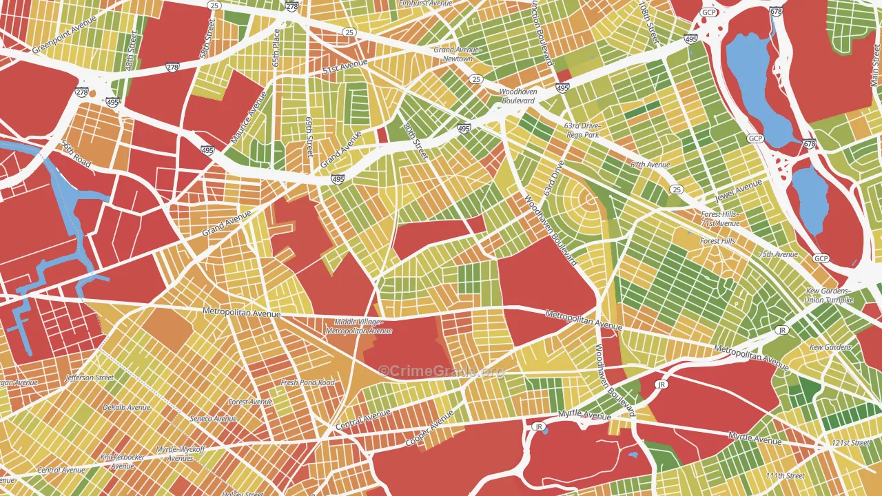 11379, NY Map of Drug-Related Crime Rates