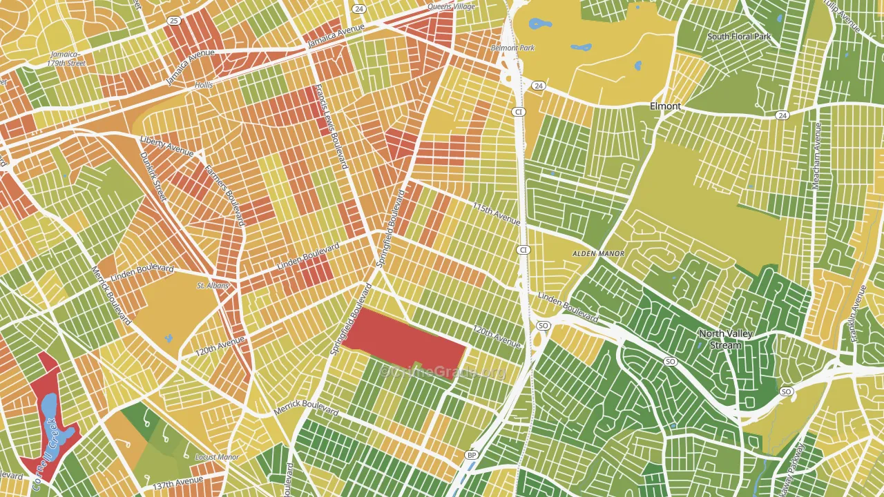 11411, NY Map of Drug-Related Crime Rates