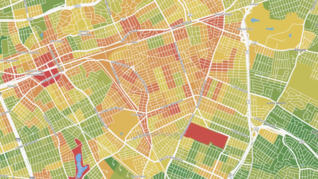 11412, NY Map of Drug-Related Crime Rates