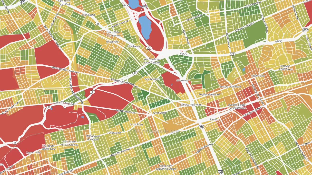 11415, NY Map of Drug-Related Crime Rates