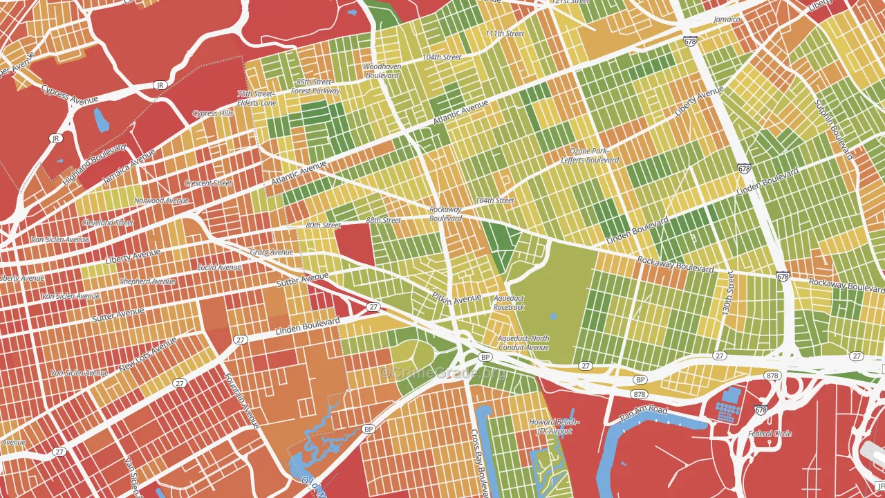 11417, NY Map of Drug-Related Crime Rates