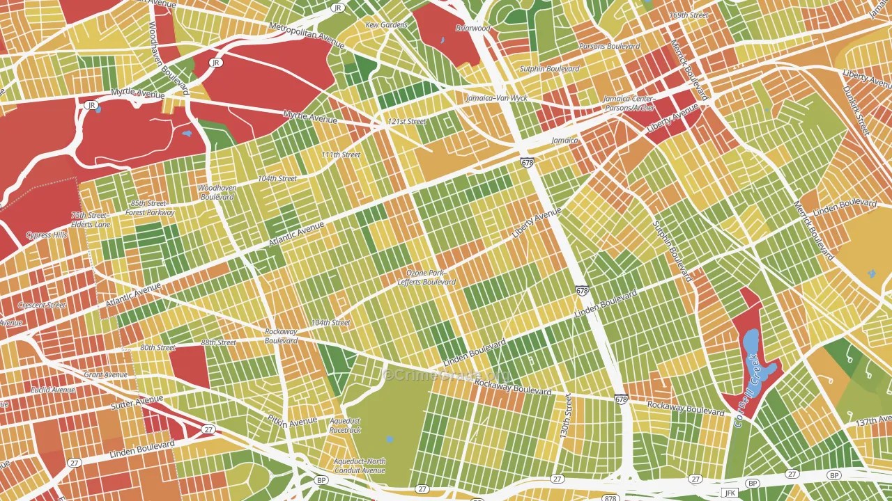 11419, NY Map of Drug-Related Crime Rates