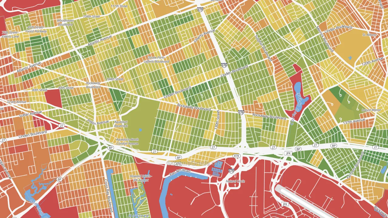 11420, NY Map of Drug-Related Crime Rates