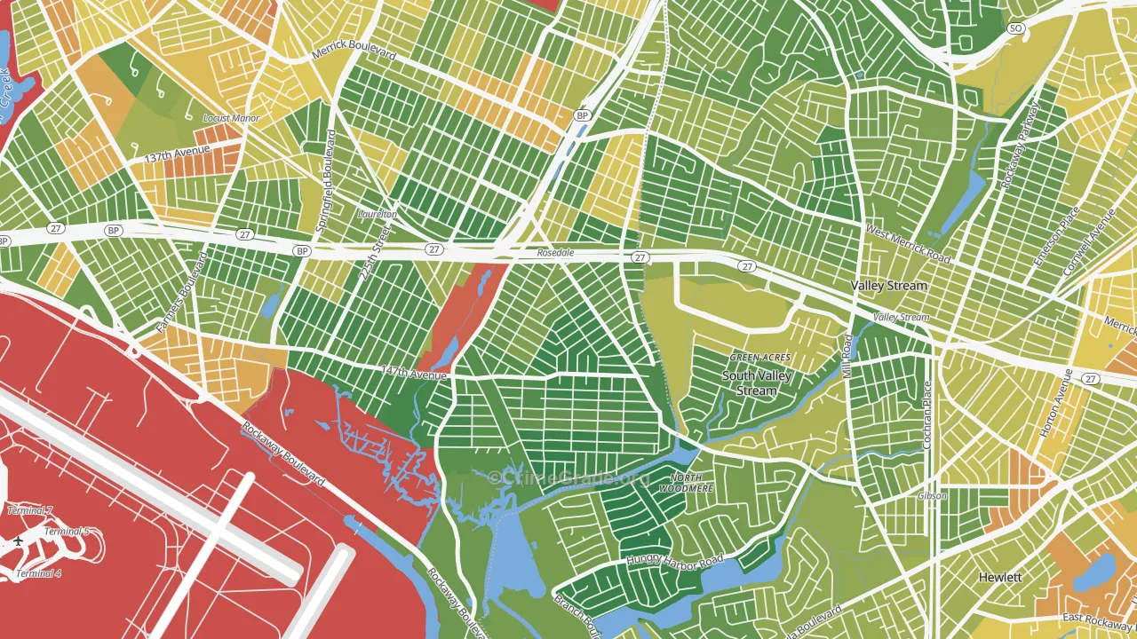 11422, NY Map of Drug-Related Crime Rates
