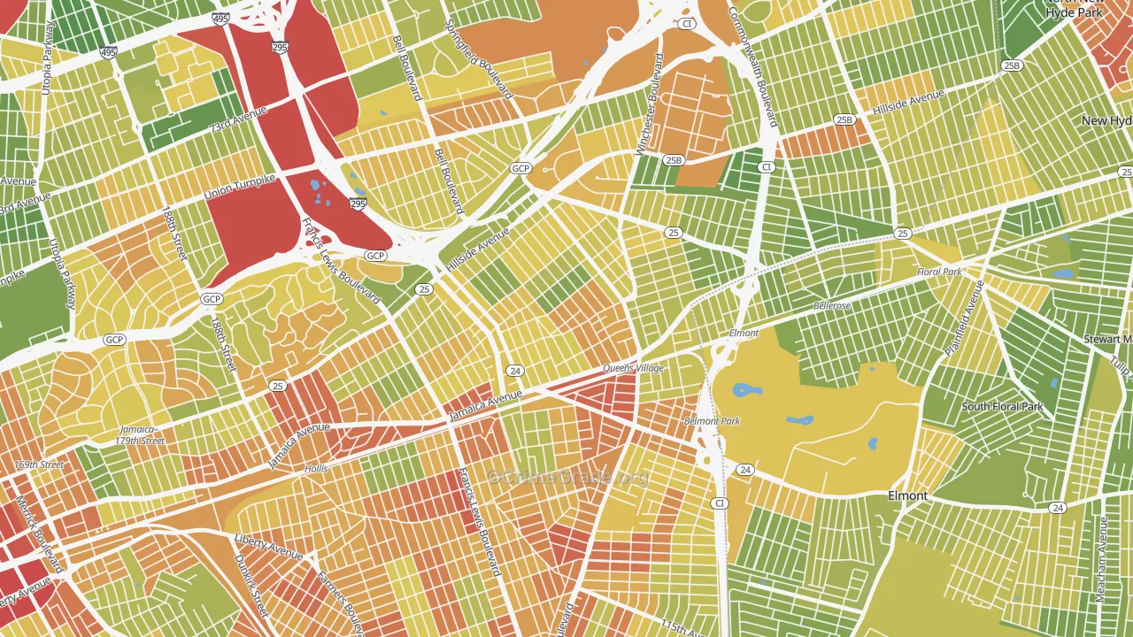 11428, NY Map of Drug-Related Crime Rates