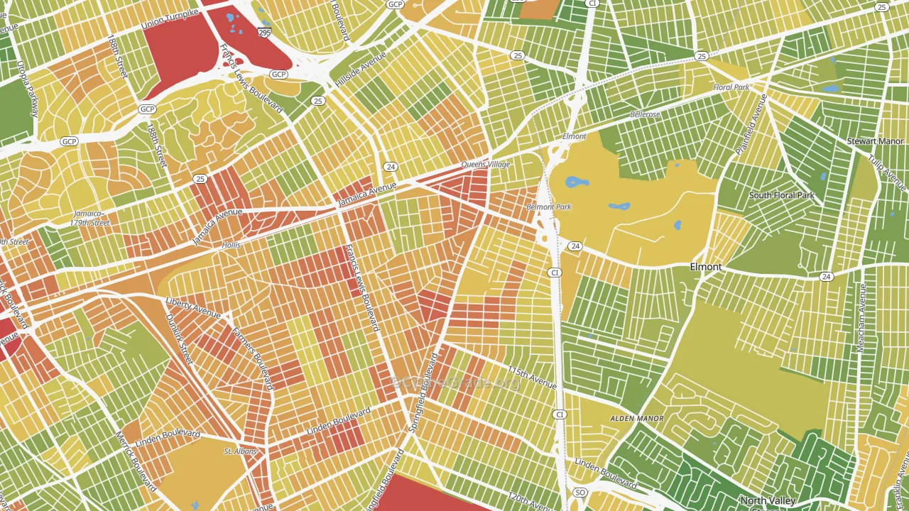 11429, NY Map of Drug-Related Crime Rates
