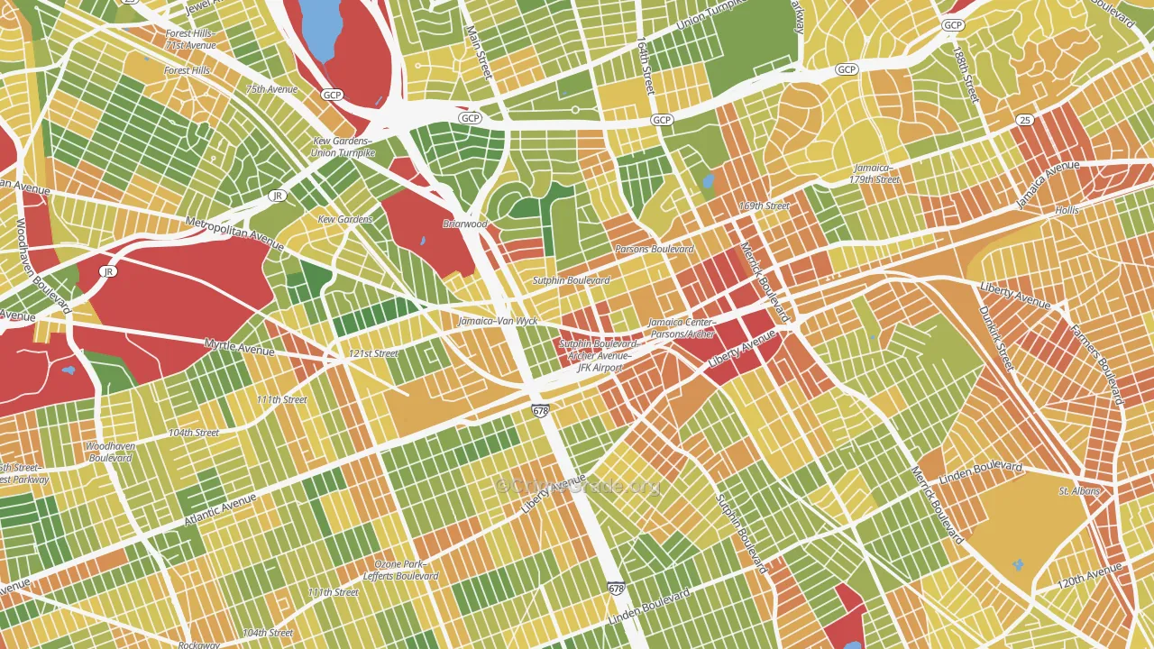 11435, NY Map of Drug-Related Crime Rates