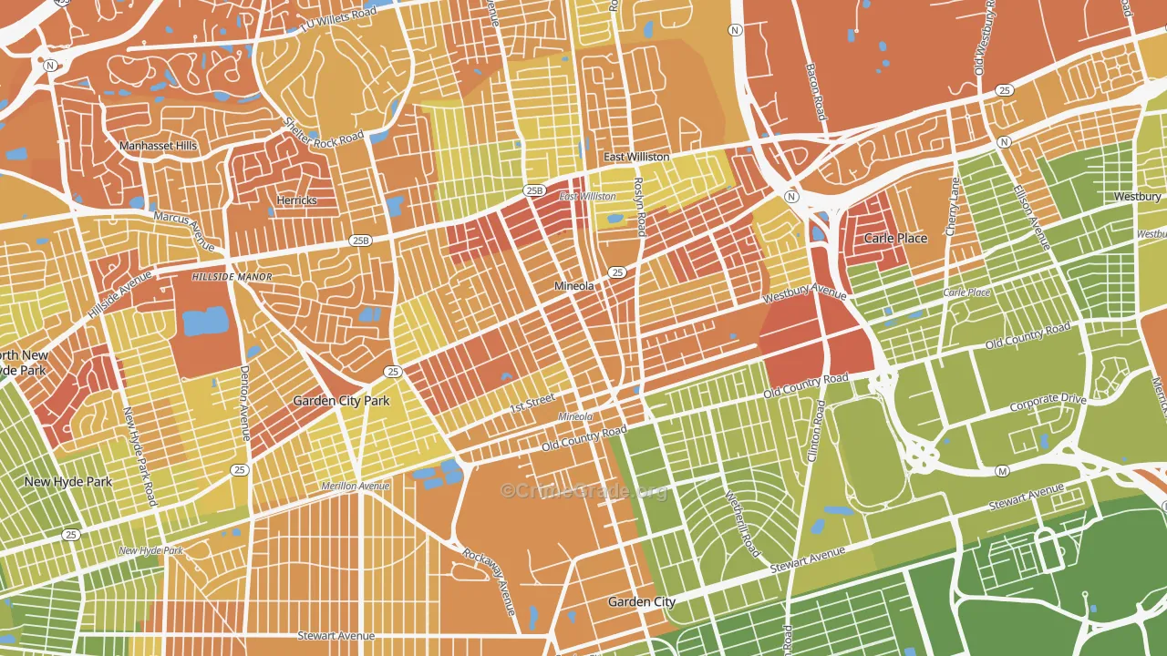 11501, NY Map of Drug-Related Crime Rates