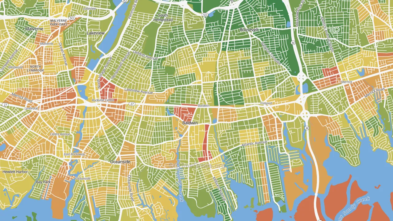 11510, NY Map of Drug-Related Crime Rates