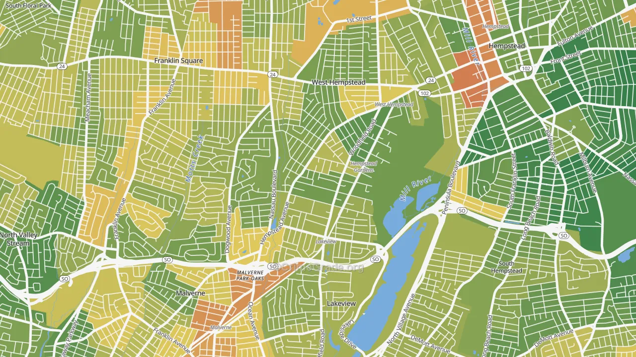 11552, NY Map of Drug-Related Crime Rates