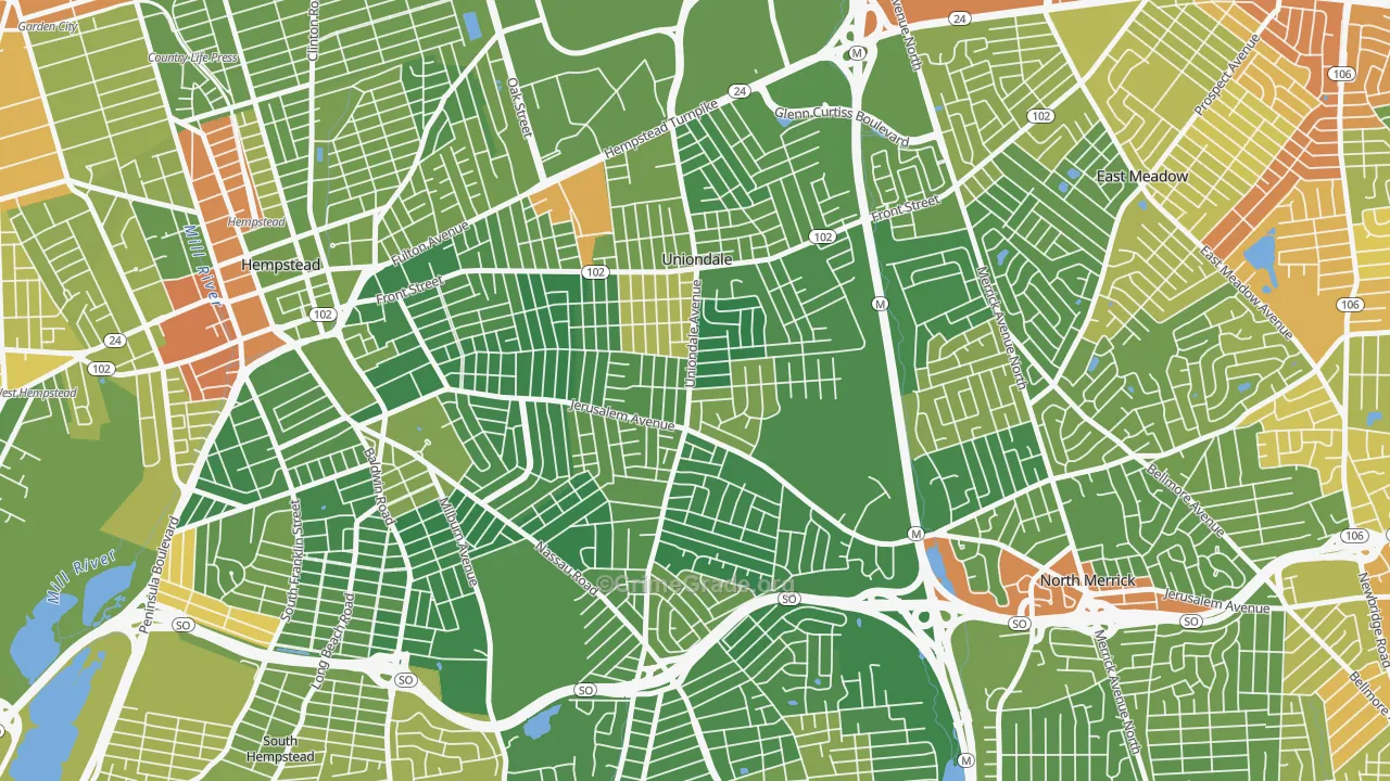 11553, NY Map of Drug-Related Crime Rates
