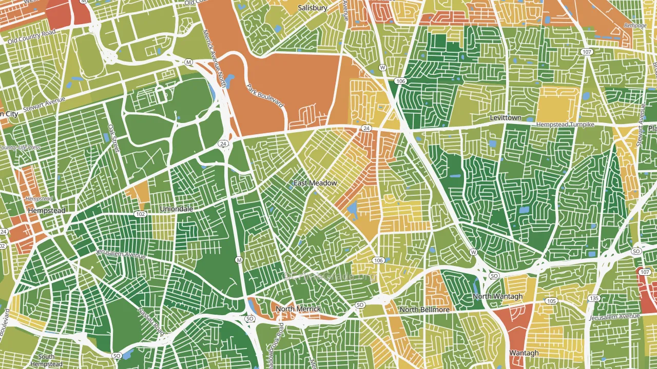 11554, NY Map of Drug-Related Crime Rates