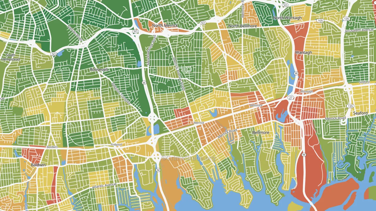 11566, NY Map of Drug-Related Crime Rates