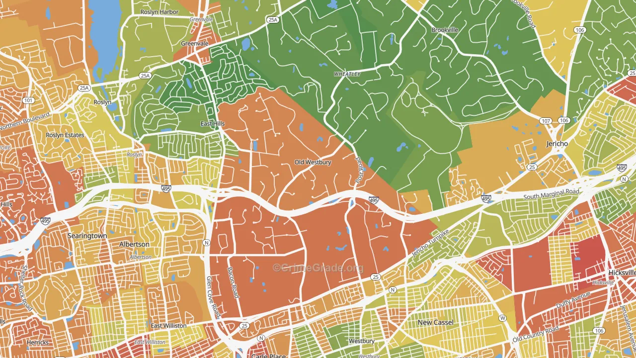 11568, NY Map of Drug-Related Crime Rates