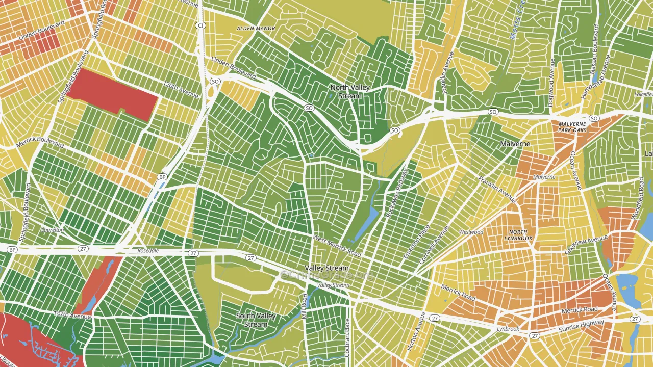 11580, NY Map of Drug-Related Crime Rates