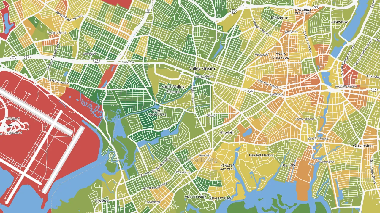 11581, NY Map of Drug-Related Crime Rates