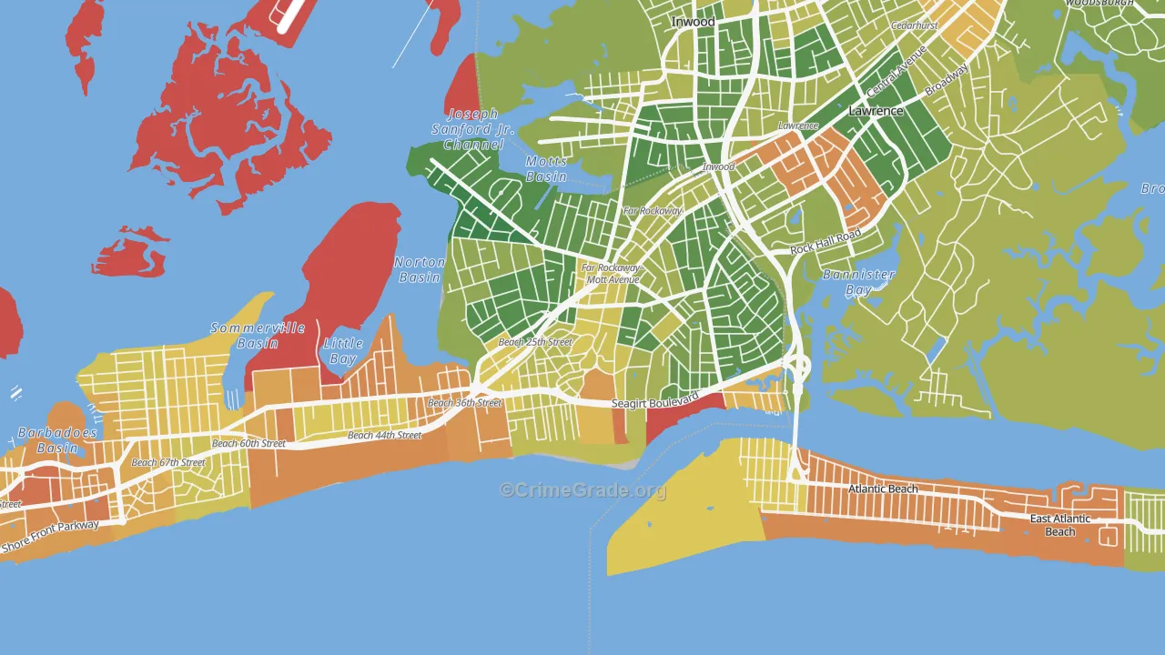 11691, NY Map of Drug-Related Crime Rates