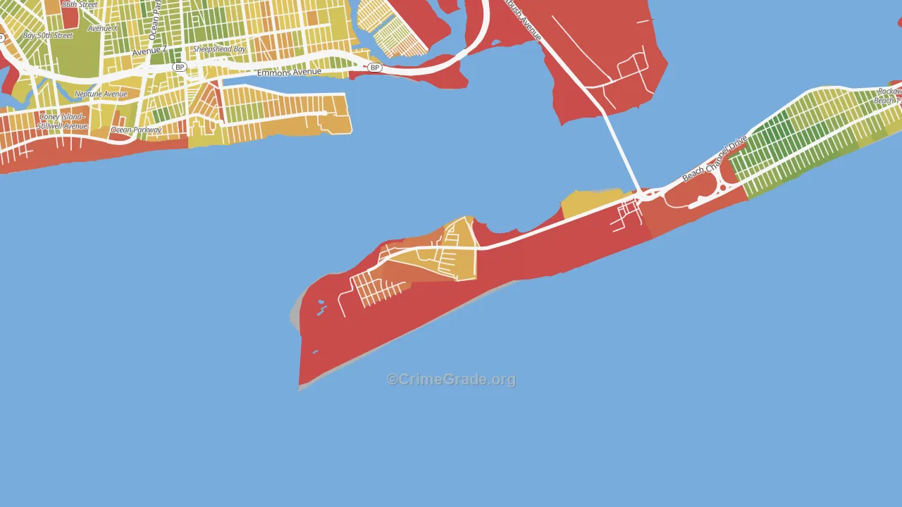 11697, NY Map of Drug-Related Crime Rates