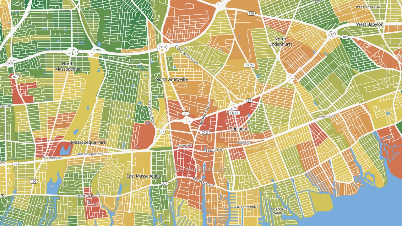 11701, NY Map of Drug-Related Crime Rates