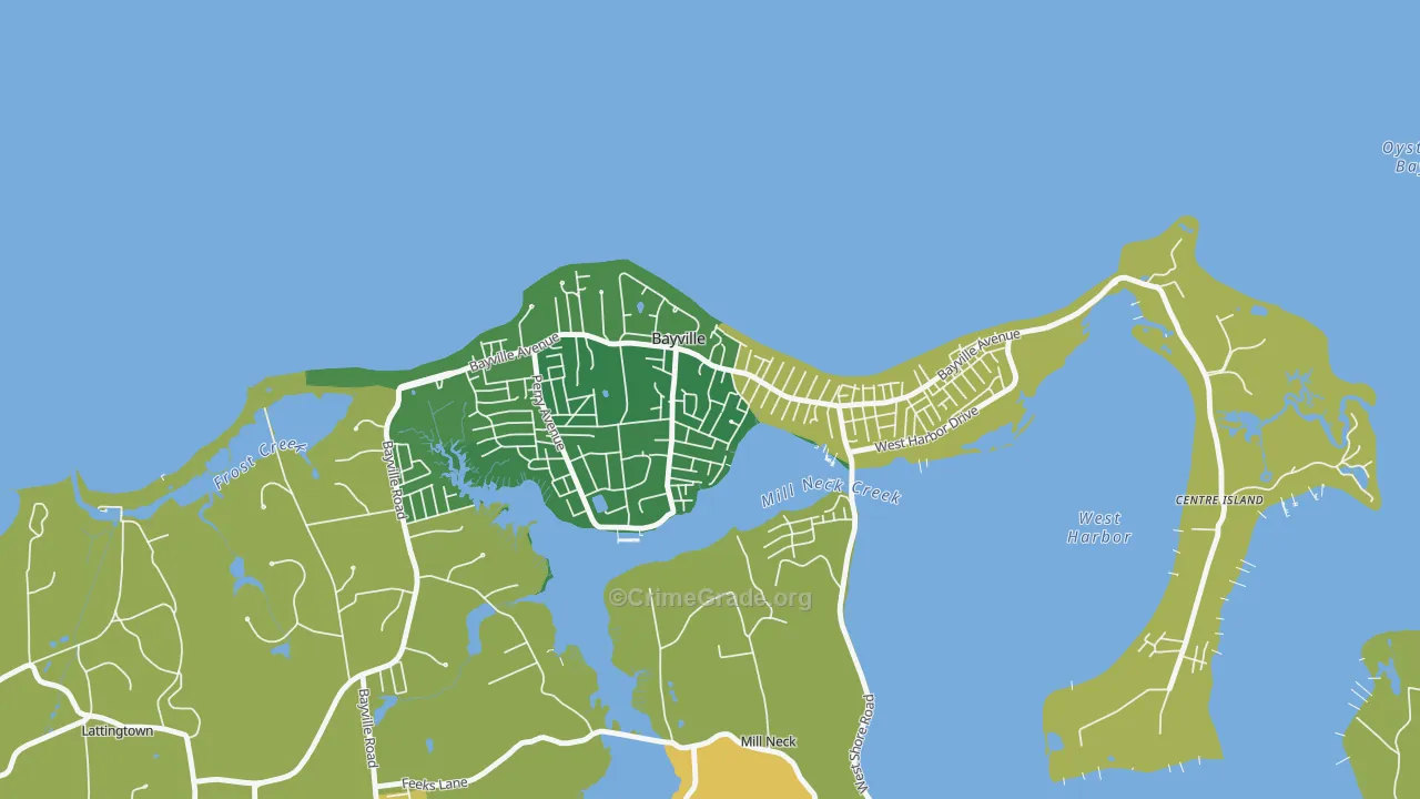 11709, NY Map of Drug-Related Crime Rates