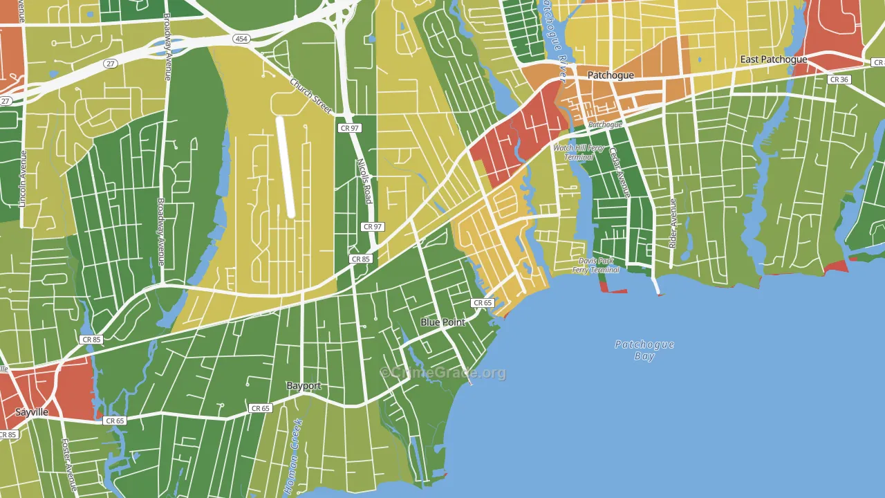 11715, NY Map of Drug-Related Crime Rates