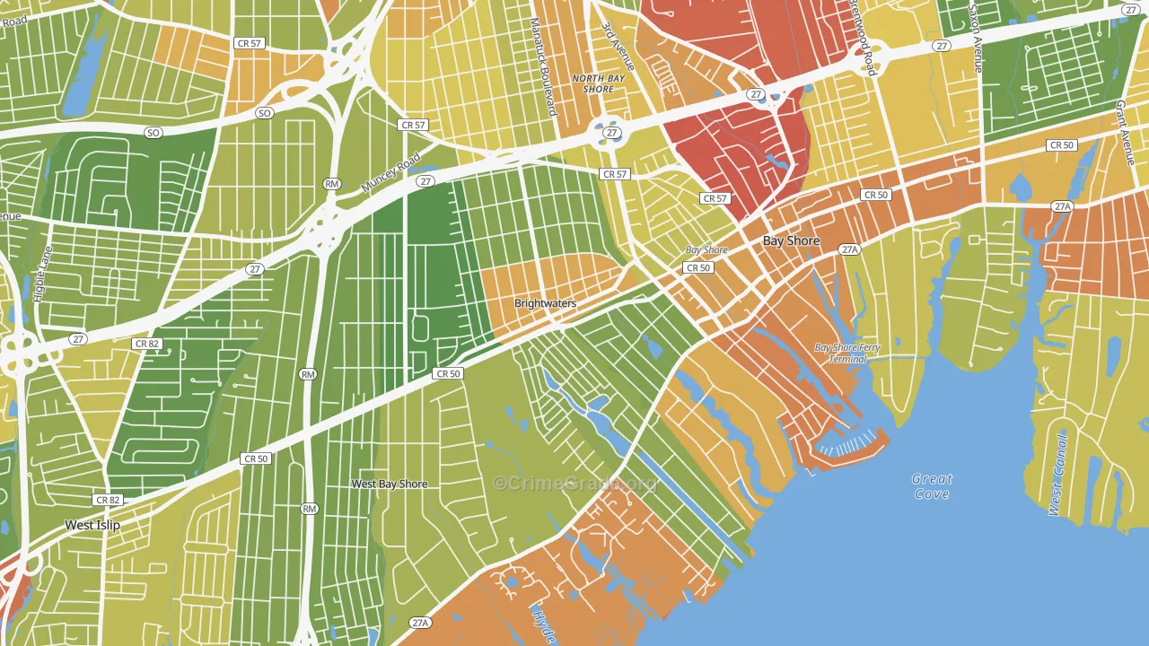 11718, NY Map of Drug-Related Crime Rates