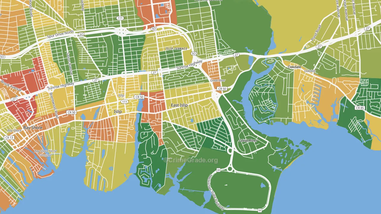 11730, NY Map of Drug-Related Crime Rates