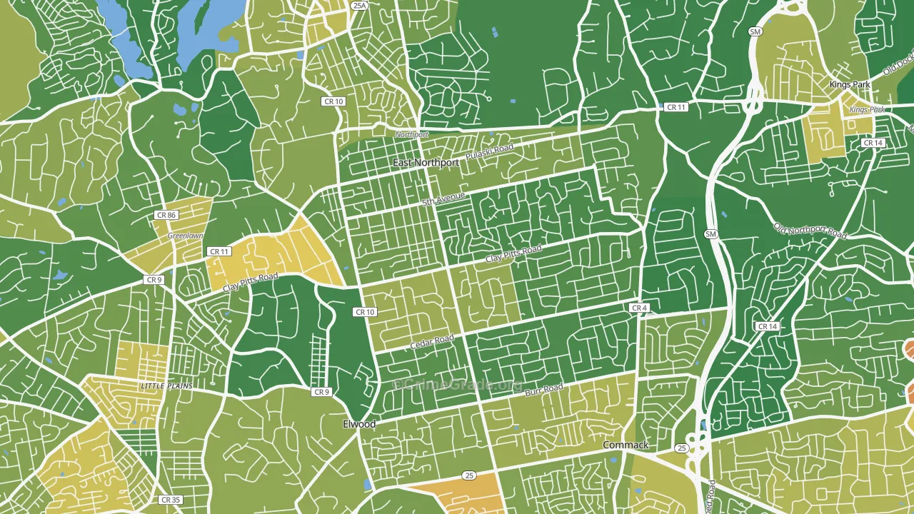 11731, NY Map of Drug-Related Crime Rates