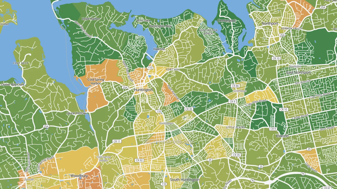 11743, NY Map of Drug-Related Crime Rates