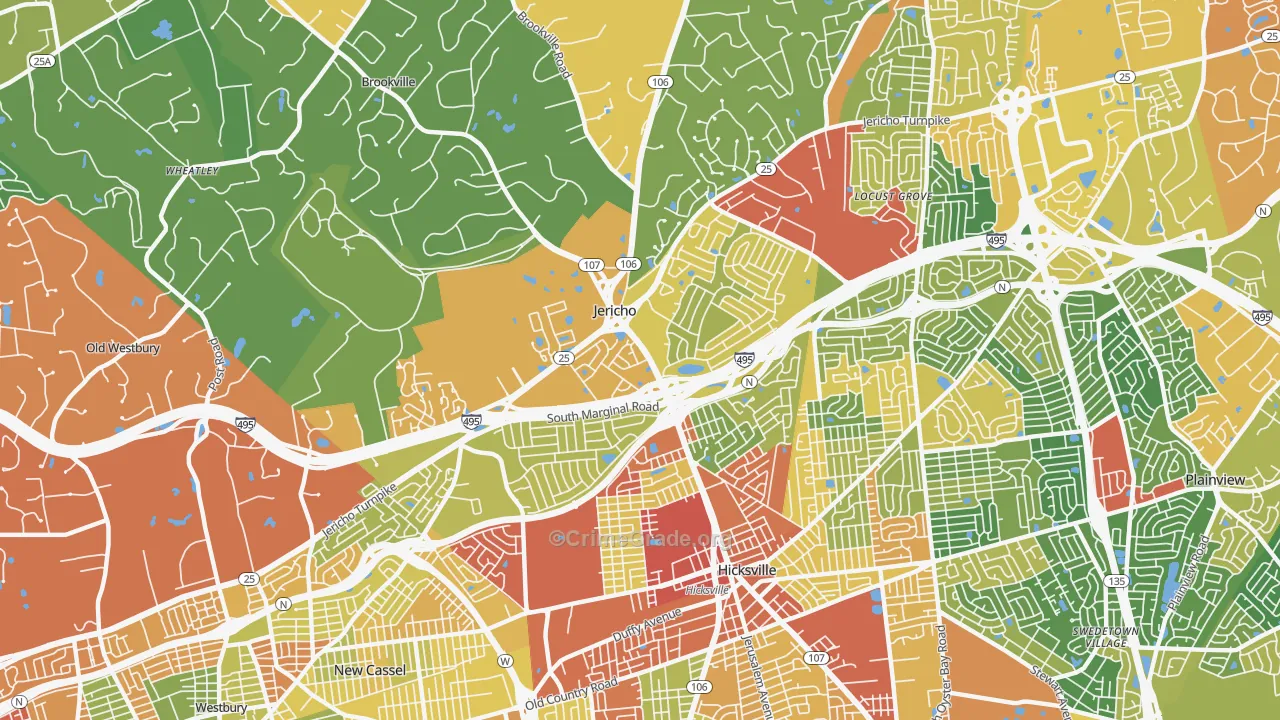 11753, NY Map of Drug-Related Crime Rates