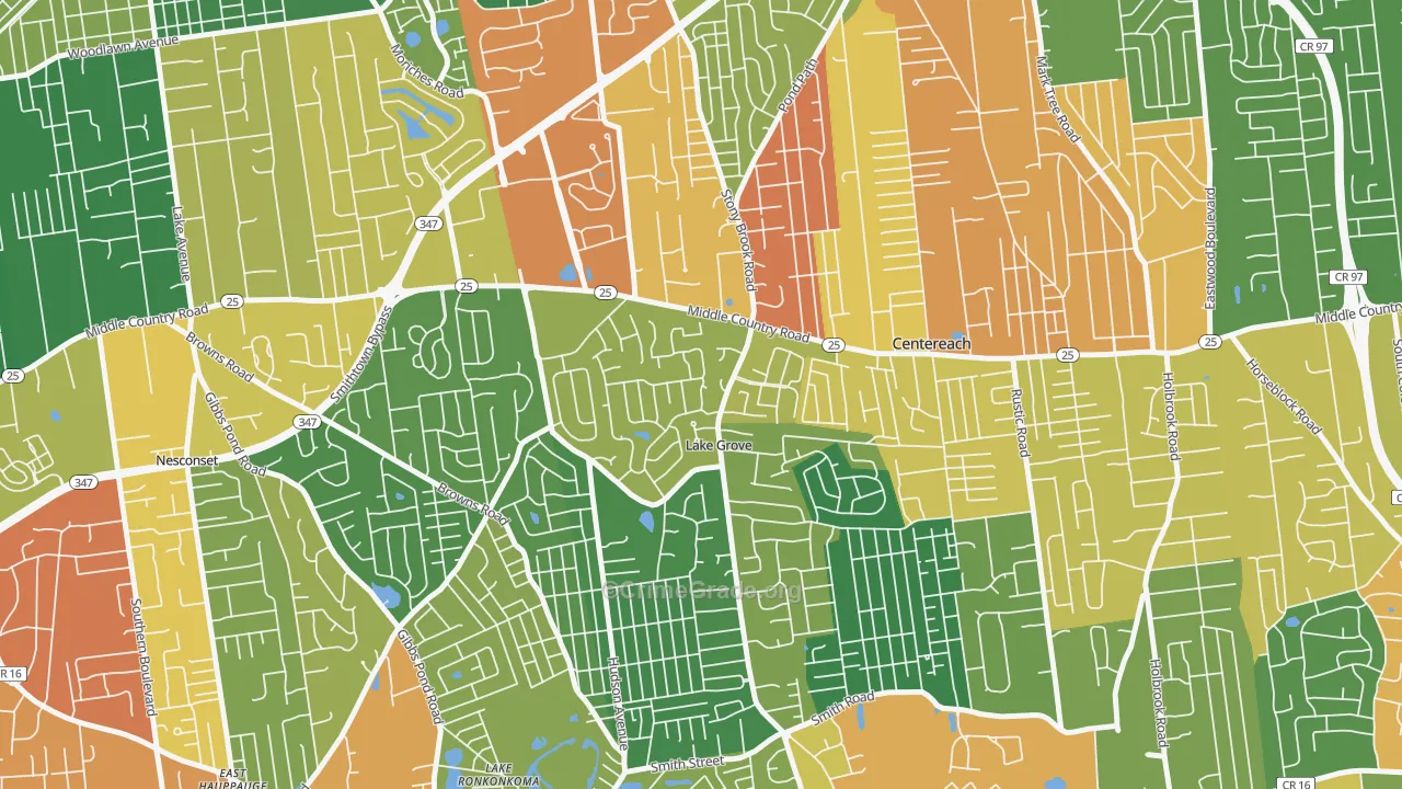 11755, NY Map of Drug-Related Crime Rates