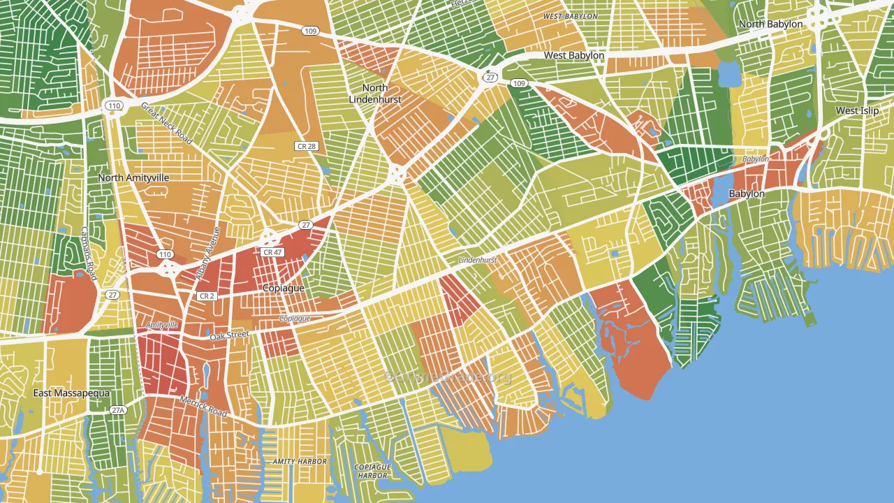 11757, NY Map of Drug-Related Crime Rates