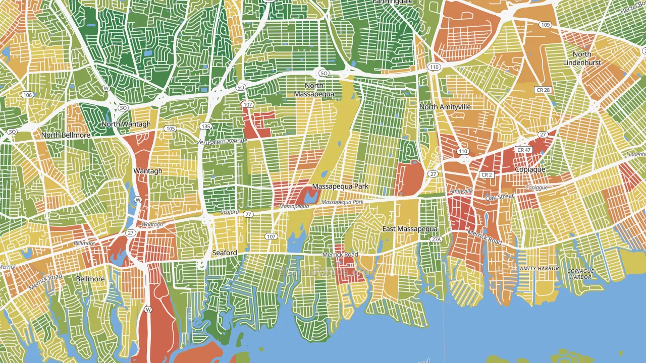 11758, NY Map of Drug-Related Crime Rates