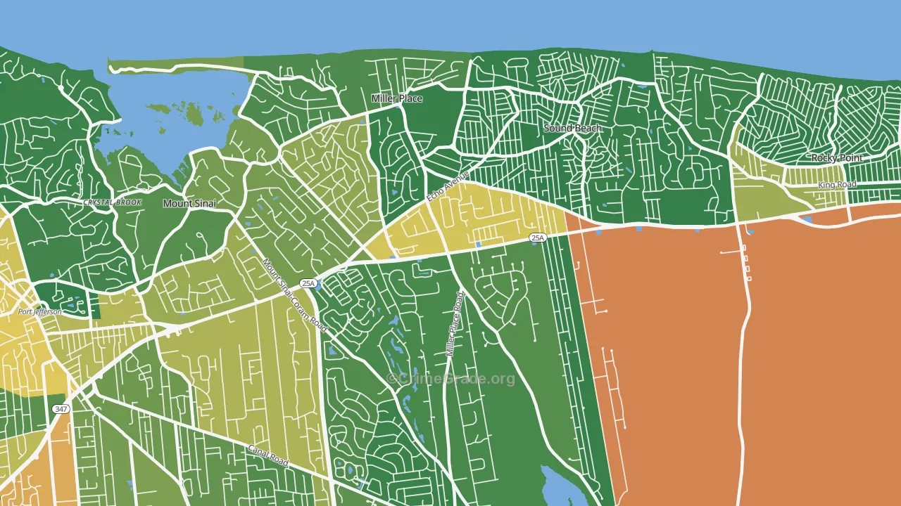 11764, NY Map of Drug-Related Crime Rates