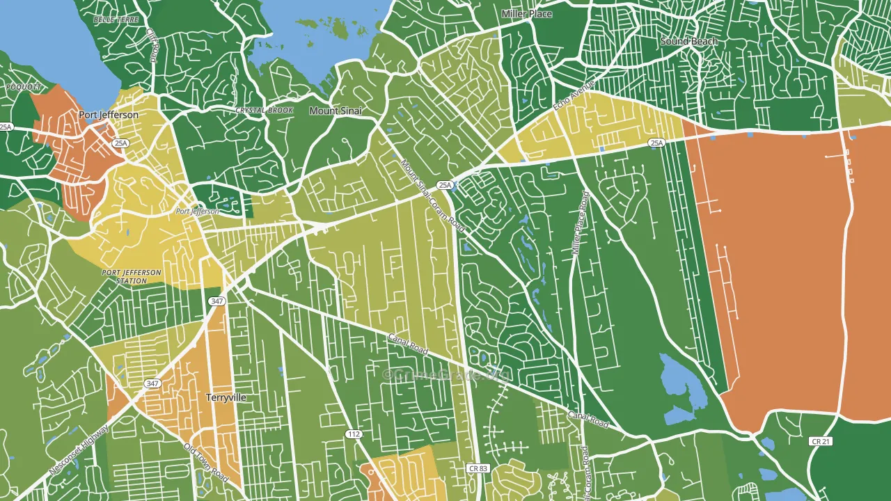 11766, NY Map of Drug-Related Crime Rates